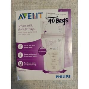 Avent Breast Milk Storage Bags 40ct Bags
